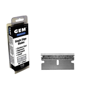 GEM Single Edge, Stainless Steel Blades, Degreased