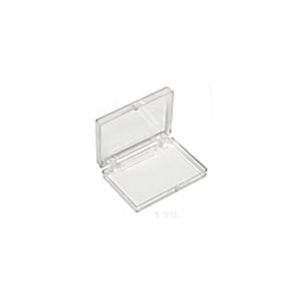 Small, Flat, Polystyrene Boxes with Hinges, 7.3 x 5 x 1.27cm