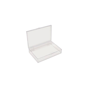 Small, Flat, Polystyrene Boxes with Hinges, 18.7 x 12.4 x 3.8cm