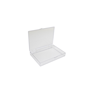 Small, Flat, Polystyrene Boxes with Hinges, 17.7 x 12.7 x 2.5cm