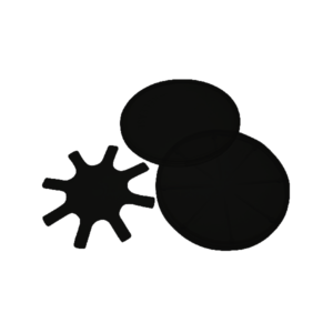Round, Conductive Black Polypropylene Wafer Carriers 1" to 6"
