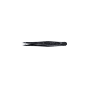 Plastic Tweezer, style sharp, 110mm, Delrin, tips 0.18 x 0.18mm