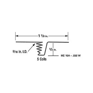 Single strand Tungsten Wire Basket, 5 coils, 12,7 x 4,8mm