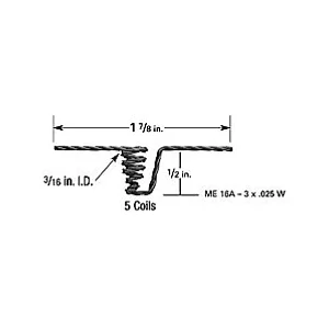 3-Strand Tungsten Wire Basket, 5 coils, 12,7 x 4,7mm