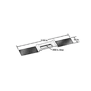 Tungsten Boat- Al<sub>2</sub>O<sub>3</sub> barrier, 6,35 x 19mm trough