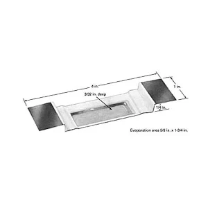 Tungsten Boat- Al<sub>2</sub>O<sub>3</sub> barrier, 15,8 x 44,5mm trough