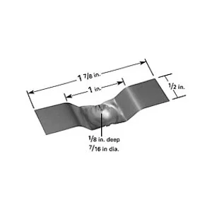 Tungsten Boat, Small, 11,2 x 3,2 dimple