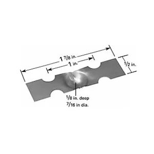 Tungsten Boat, Small, 11,1 x 3,2mm dimple